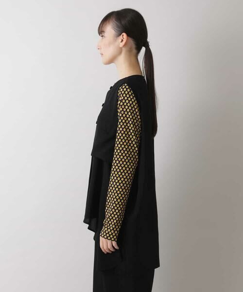 HIROKO KOSHINO / ヒロココシノ ベスト | 【洗える/日本製】フィッシュテールジレ | 詳細2