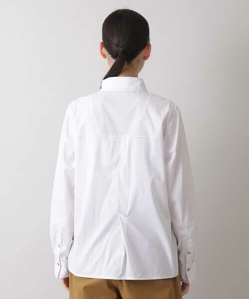 HIROKO KOSHINO / ヒロココシノ シャツ・ブラウス | 【洗濯機で洗える】配色ステッチデザインシャツ | 詳細2