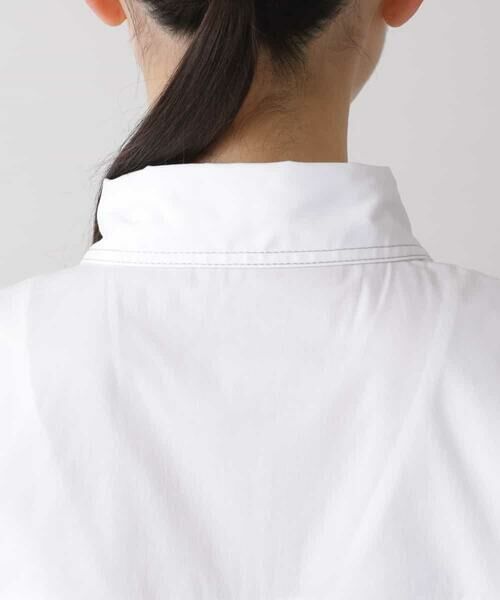 HIROKO KOSHINO / ヒロココシノ シャツ・ブラウス | 【洗濯機で洗える】配色ステッチデザインシャツ | 詳細4