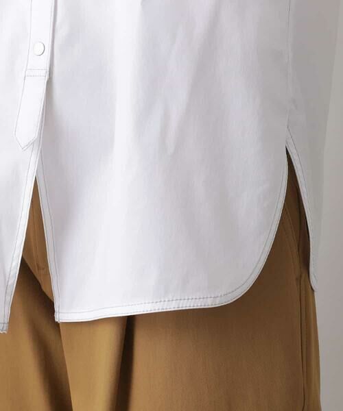 HIROKO KOSHINO / ヒロココシノ シャツ・ブラウス | 【洗濯機で洗える】配色ステッチデザインシャツ | 詳細6