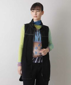 HIROKO KOSHINO / ヒロココシノ ベスト | 【洗濯機で洗える】ハニカムダンボールロングベスト