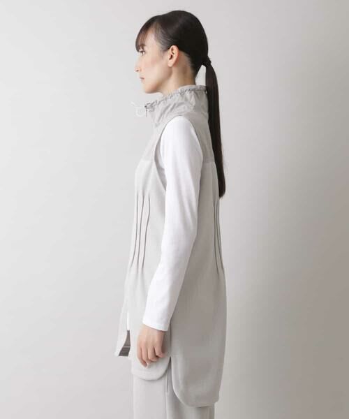 HIROKO KOSHINO / ヒロココシノ ベスト | 【洗濯機で洗える】ハニカムダンボールロングベスト | 詳細1