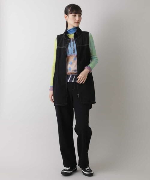 HIROKO KOSHINO / ヒロココシノ ベスト | 【洗濯機で洗える】ハニカムダンボールロングベスト | 詳細10