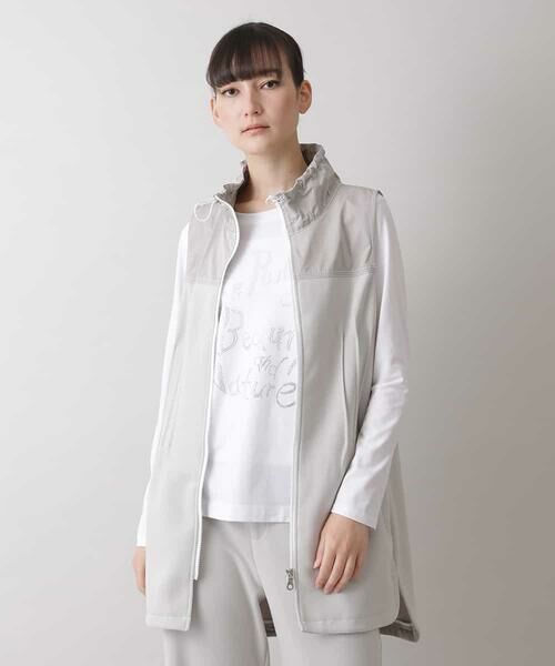 HIROKO KOSHINO / ヒロココシノ ベスト | 【洗濯機で洗える】ハニカムダンボールロングベスト | 詳細9