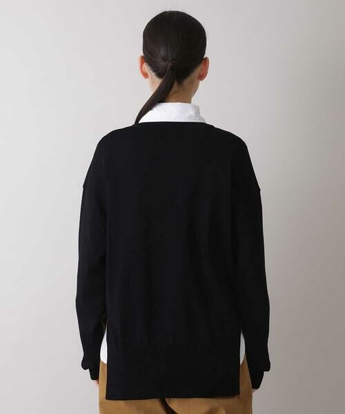 HIROKO KOSHINO / ヒロココシノ ニット・セーター | 【日本製】バイカラーデザインニット | 詳細2