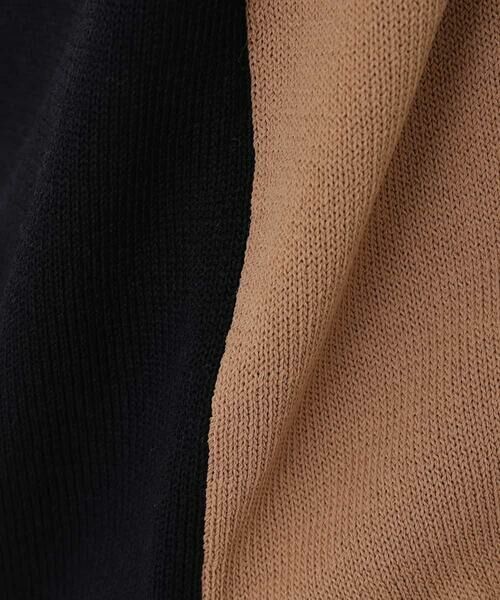 HIROKO KOSHINO / ヒロココシノ ニット・セーター | 【日本製】バイカラーデザインニット | 詳細7