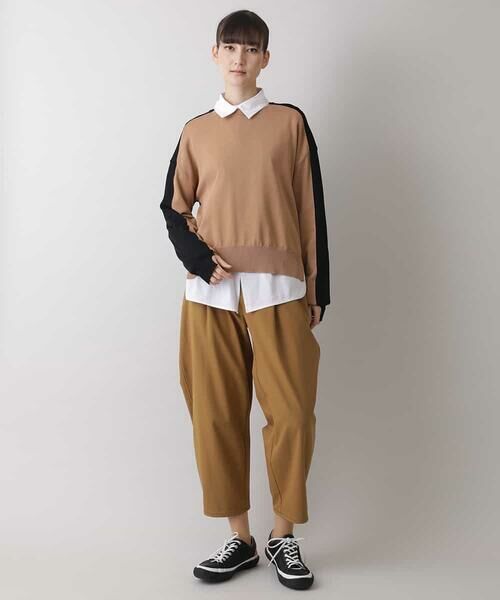 HIROKO KOSHINO / ヒロココシノ ニット・セーター | 【日本製】バイカラーデザインニット | 詳細8