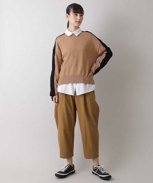 HIROKO KOSHINO / ヒロココシノ ニット・セーター | 【日本製】バイカラーデザインニット | 詳細9