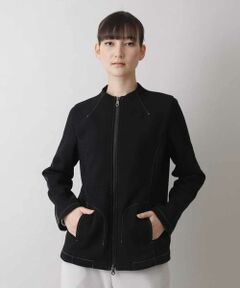 HIROKO KOSHINO / ヒロココシノ ノーカラージャケット | 【洗濯機で洗える】ハニカムダンボールジョイントジャケット