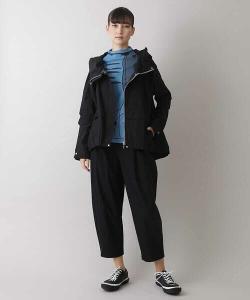 HIROKO KOSHINO / ヒロココシノ その他アウター | 【洗濯機で洗える】ランドフォルムデザインフーデットパーカー | 詳細12