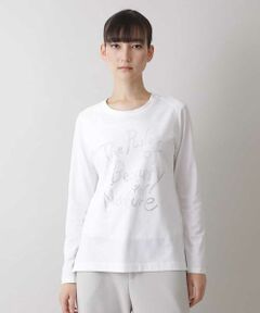 HIROKO KOSHINO / ヒロココシノ カットソー | 【洗濯機で洗える/日本製】スタッズポイントデザインカットソー