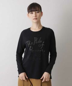 HIROKO KOSHINO / ヒロココシノ カットソー | 【洗濯機で洗える/日本製】スタッズポイントデザインカットソー