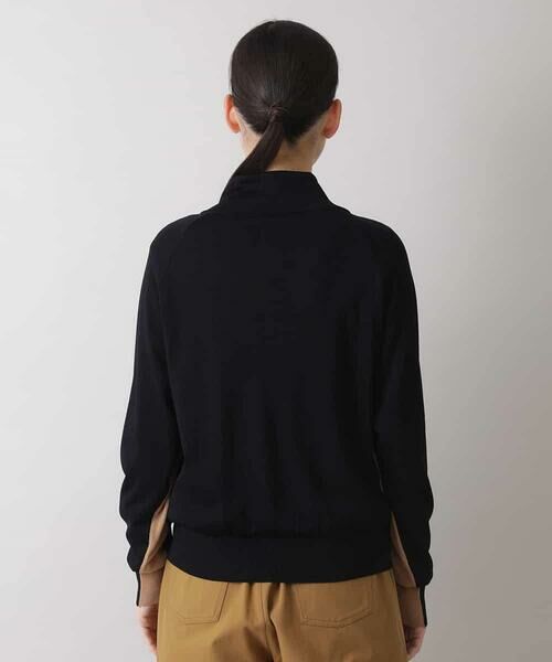 HIROKO KOSHINO / ヒロココシノ カーディガン・ボレロ | 【日本製】バイカラージップアップカーディガン | 詳細3