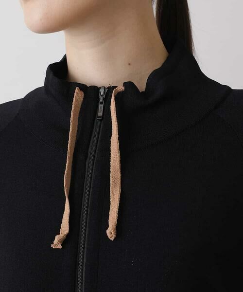 HIROKO KOSHINO / ヒロココシノ カーディガン・ボレロ | 【日本製】バイカラージップアップカーディガン | 詳細4