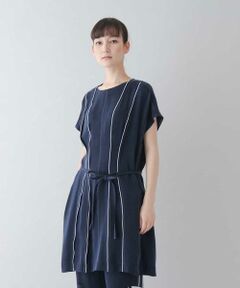 HIROKO KOSHINO / ヒロココシノ チュニック | 【日本製】パイピングデザインチュニック