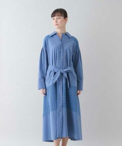 HIROKO KOSHINO / ヒロココシノ ロング・マキシ丈ワンピース | 【日本製】ボーダーアクセントワンピース