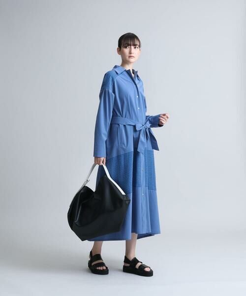 HIROKO KOSHINO / ヒロココシノ ロング・マキシ丈ワンピース | 【日本製】ボーダーアクセントワンピース | 詳細12