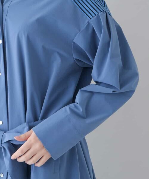 HIROKO KOSHINO / ヒロココシノ ロング・マキシ丈ワンピース | 【日本製】ボーダーアクセントワンピース | 詳細5