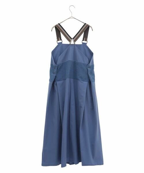 HIROKO KOSHINO / ヒロココシノ ロング・マキシ丈スカート | 【日本製】ストレッチタフタエプロンドレス | 詳細1