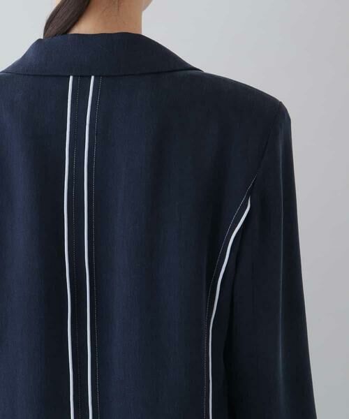 HIROKO KOSHINO / ヒロココシノ テーラードジャケット | 【日本製】パイピングデザインジャケット | 詳細5