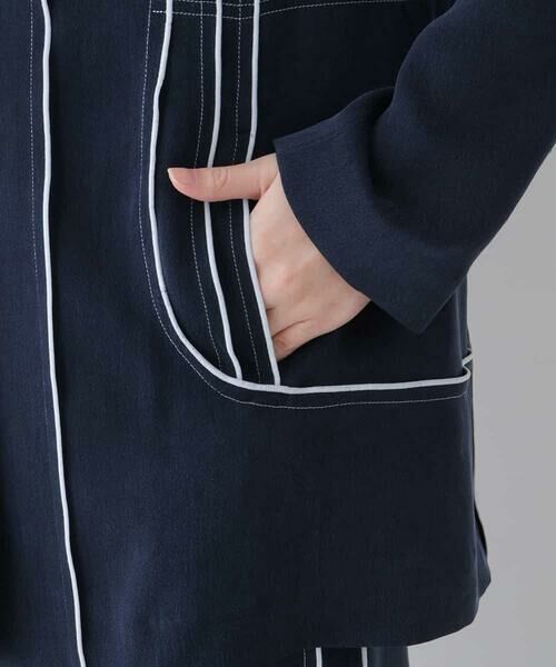 HIROKO KOSHINO / ヒロココシノ テーラードジャケット | 【日本製】パイピングデザインジャケット | 詳細7