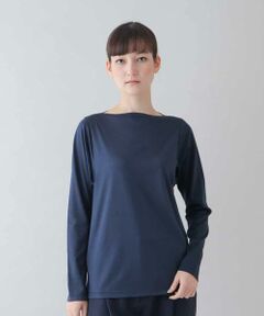 HIROKO KOSHINO / ヒロココシノ カットソー | 【洗える/日本製】ボートネックカットソー