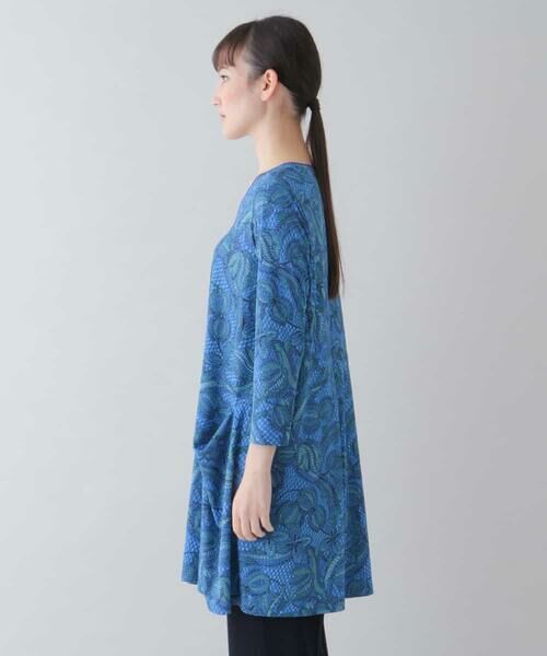 HIROKO KOSHINO / ヒロココシノ チュニック | 【洗える/日本製】更紗プリントデザインチュニック | 詳細1
