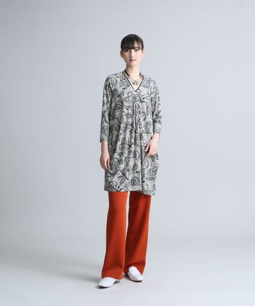 HIROKO KOSHINO / ヒロココシノ チュニック | 【洗える/日本製】更紗プリントデザインチュニック | 詳細8