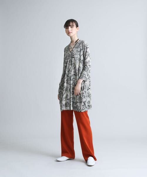 HIROKO KOSHINO / ヒロココシノ チュニック | 【洗える/日本製】更紗プリントデザインチュニック | 詳細9
