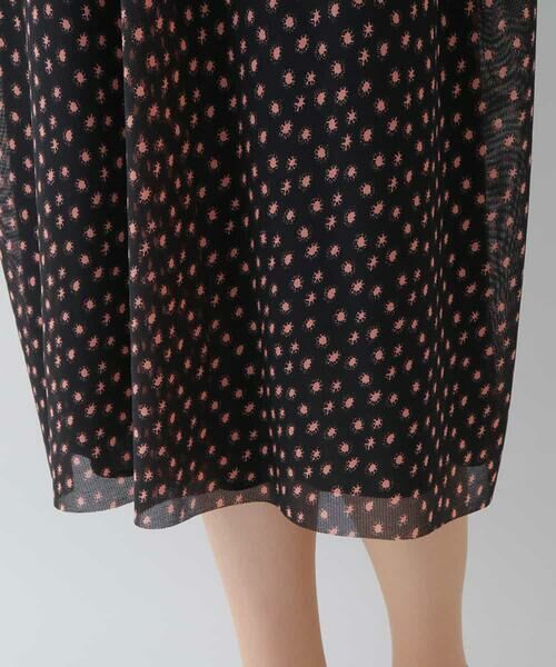 HIROKO KOSHINO / ヒロココシノ ロング・マキシ丈ワンピース | 【洗える/日本製】エアリーチュールドットプリントワンピース | 詳細7