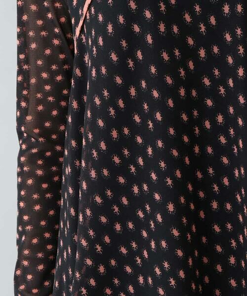 HIROKO KOSHINO / ヒロココシノ ロング・マキシ丈ワンピース | 【洗える/日本製】エアリーチュールドットプリントワンピース | 詳細8