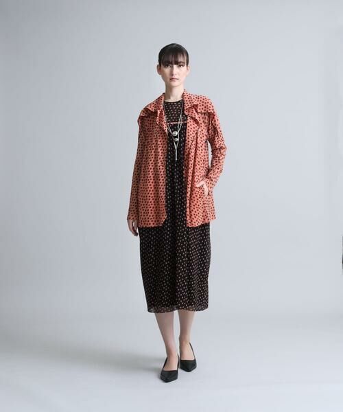 HIROKO KOSHINO / ヒロココシノ ロング・マキシ丈ワンピース | 【洗える/日本製】エアリーチュールドットプリントワンピース | 詳細9