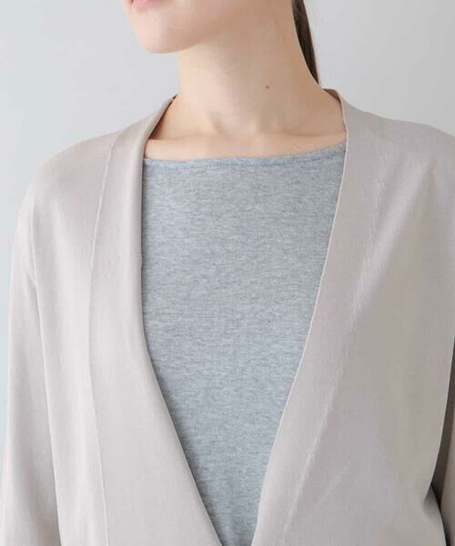 HIROKO KOSHINO / ヒロココシノ カーディガン・ボレロ | ハイツイストレーヨンニットカーディガン | 詳細4