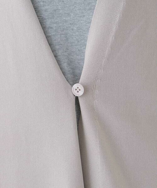HIROKO KOSHINO / ヒロココシノ カーディガン・ボレロ | ハイツイストレーヨンニットカーディガン | 詳細9