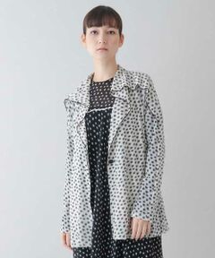 HIROKO KOSHINO / ヒロココシノ カーディガン・ボレロ | 【洗える/日本製】エアリーチュールドットプリントカーディガン