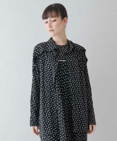 HIROKO KOSHINO / ヒロココシノ カーディガン・ボレロ | 【洗える/日本製】エアリーチュールドットプリントカーディガン