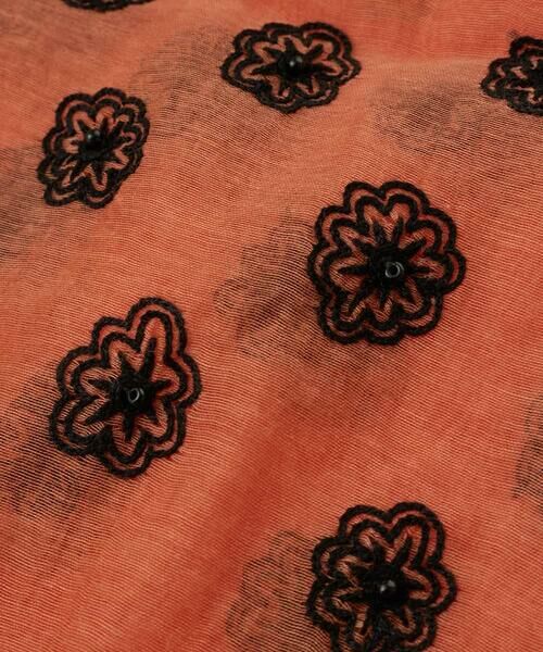 HIROKO KOSHINO / ヒロココシノ マフラー・ショール・スヌード・ストール | モチーフドットエンブロイダリーストール | 詳細2