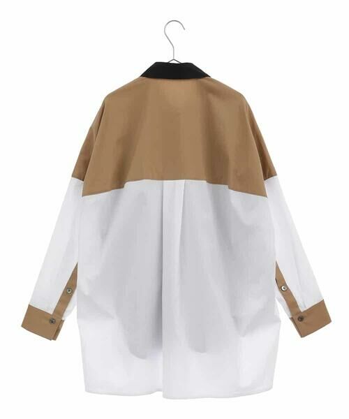 HIROKO KOSHINO / ヒロココシノ シャツ・ブラウス | 【洗濯機で洗える】カラーブロックブロードデザインシャツ | 詳細4