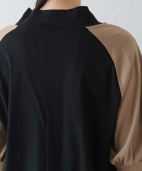 HIROKO KOSHINO / ヒロココシノ カットソー | 【洗濯機で洗える/日本製】パフスリーブ配色デザインプルオーバー | 詳細4