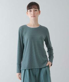 HIROKO KOSHINO / ヒロココシノ カットソー | 【洗濯機で洗える/日本製】ジョイクールボーダーカットソー