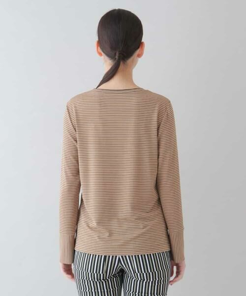 HIROKO KOSHINO / ヒロココシノ カットソー | 【洗濯機で洗える/日本製】ジョイクールボーダーカットソー | 詳細2