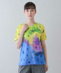 HIROKO KOSHINO / ヒロココシノ カットソー | 【洗濯機で洗える/日本製】アートモチーフデザインTシャツ