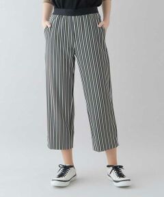 HIROKO KOSHINO / ヒロココシノ その他パンツ | 【洗濯機で洗える/日本製】カラーストライプスワイドシルエットパンツ