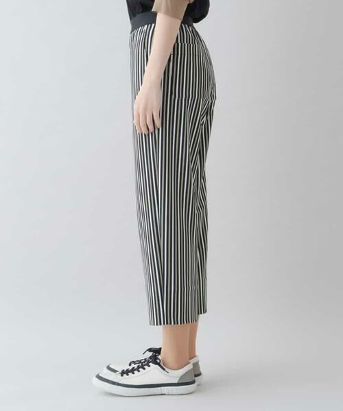 HIROKO KOSHINO / ヒロココシノ その他パンツ | 【洗濯機で洗える/日本製】カラーストライプスワイドシルエットパンツ | 詳細1