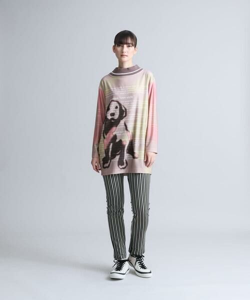 HIROKO KOSHINO / ヒロココシノ チノ・ワークパンツ | 【洗濯機で洗える/日本製】カラーストライプストレートレギンスパンツ | 詳細7