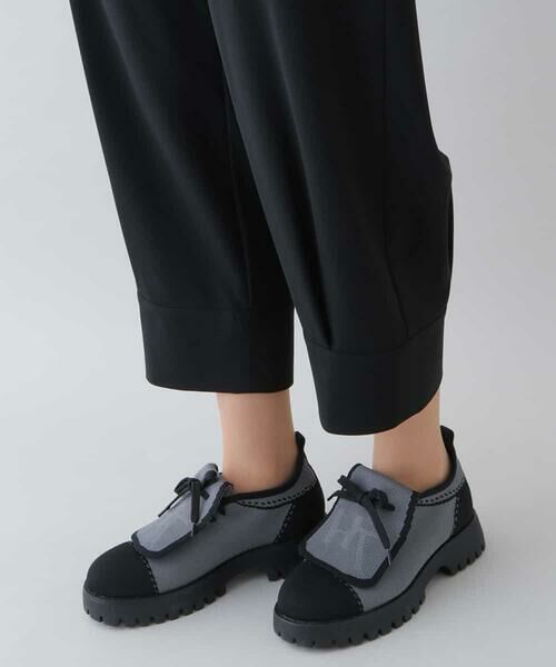 HIROKO KOSHINO / ヒロココシノ チノ・ワークパンツ | 【洗濯機で洗える】タックデザインパンツ | 詳細7