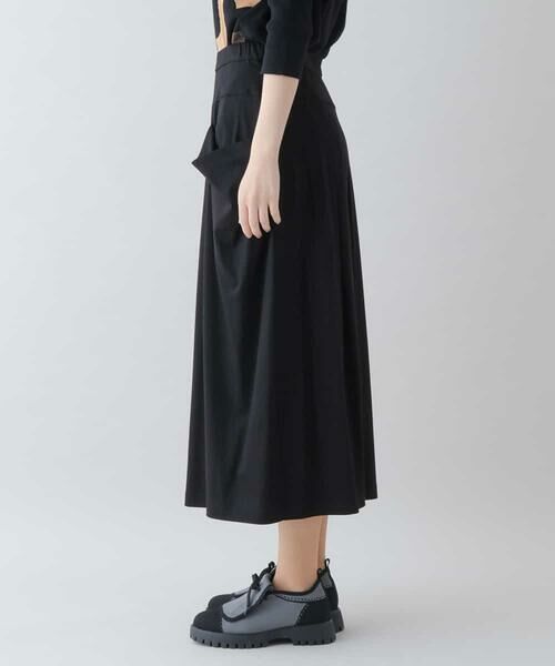 HIROKO KOSHINO / ヒロココシノ ロング・マキシ丈スカート | 【洗濯機で洗える/日本製】ボリュームポケットフレアスカート | 詳細1