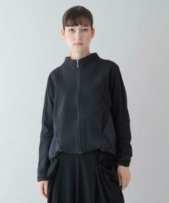 HIROKO KOSHINO / ヒロココシノ その他アウター | 【洗濯機で洗える】異素材ドッキングジップアップブルゾン