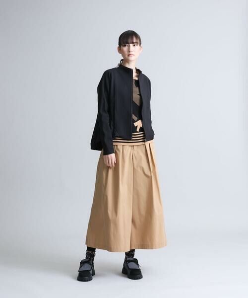 HIROKO KOSHINO / ヒロココシノ その他アウター | 【洗濯機で洗える】異素材ドッキングジップアップブルゾン | 詳細10