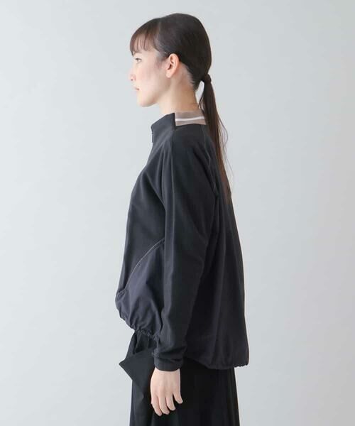 HIROKO KOSHINO / ヒロココシノ その他アウター | 【洗濯機で洗える】異素材ドッキングジップアップブルゾン | 詳細2
